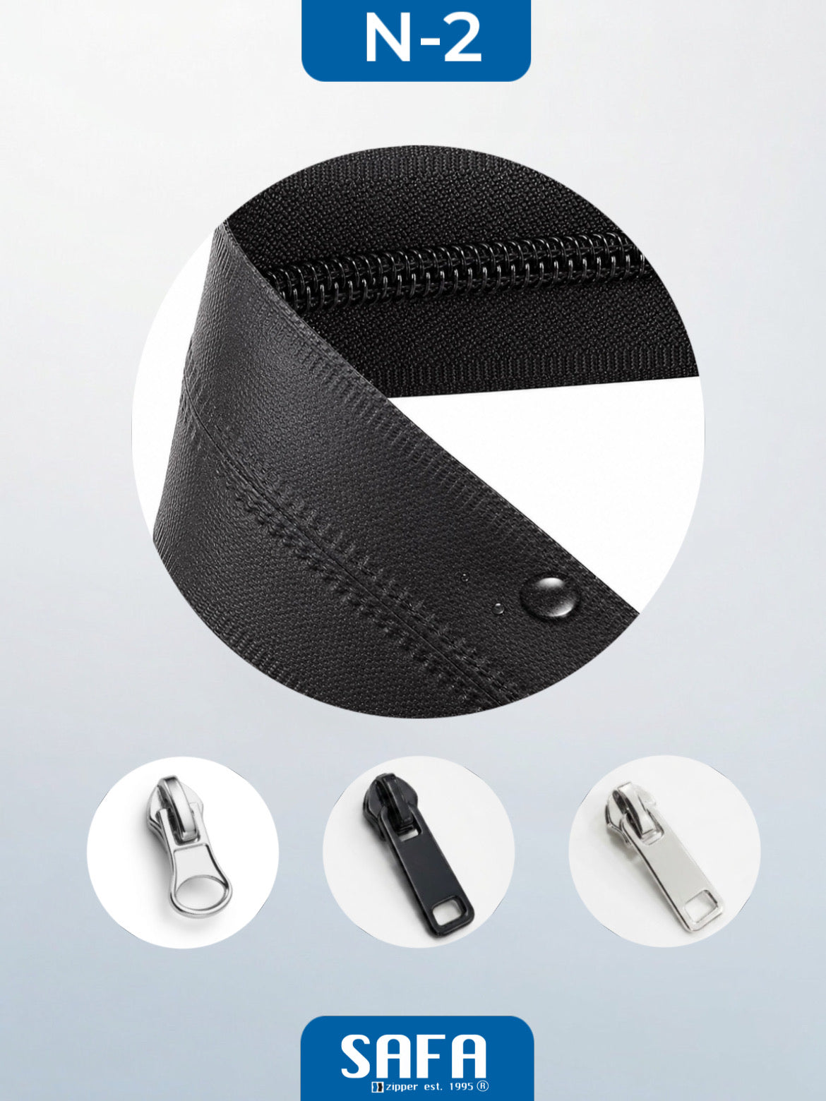 Nylon zippers N7 (N7) (closed)