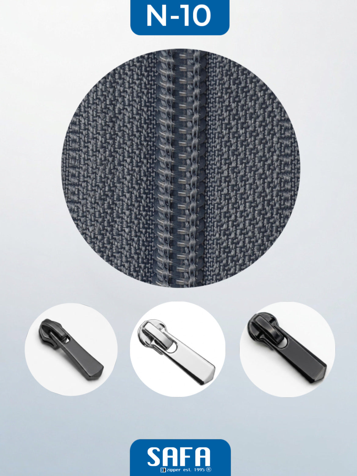 Nylon zippers N7 (N7) (closed)