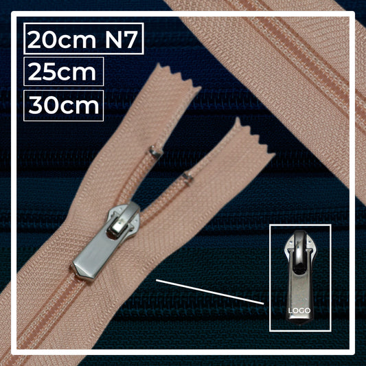 Nylon zippers N7 (N7) (closed)