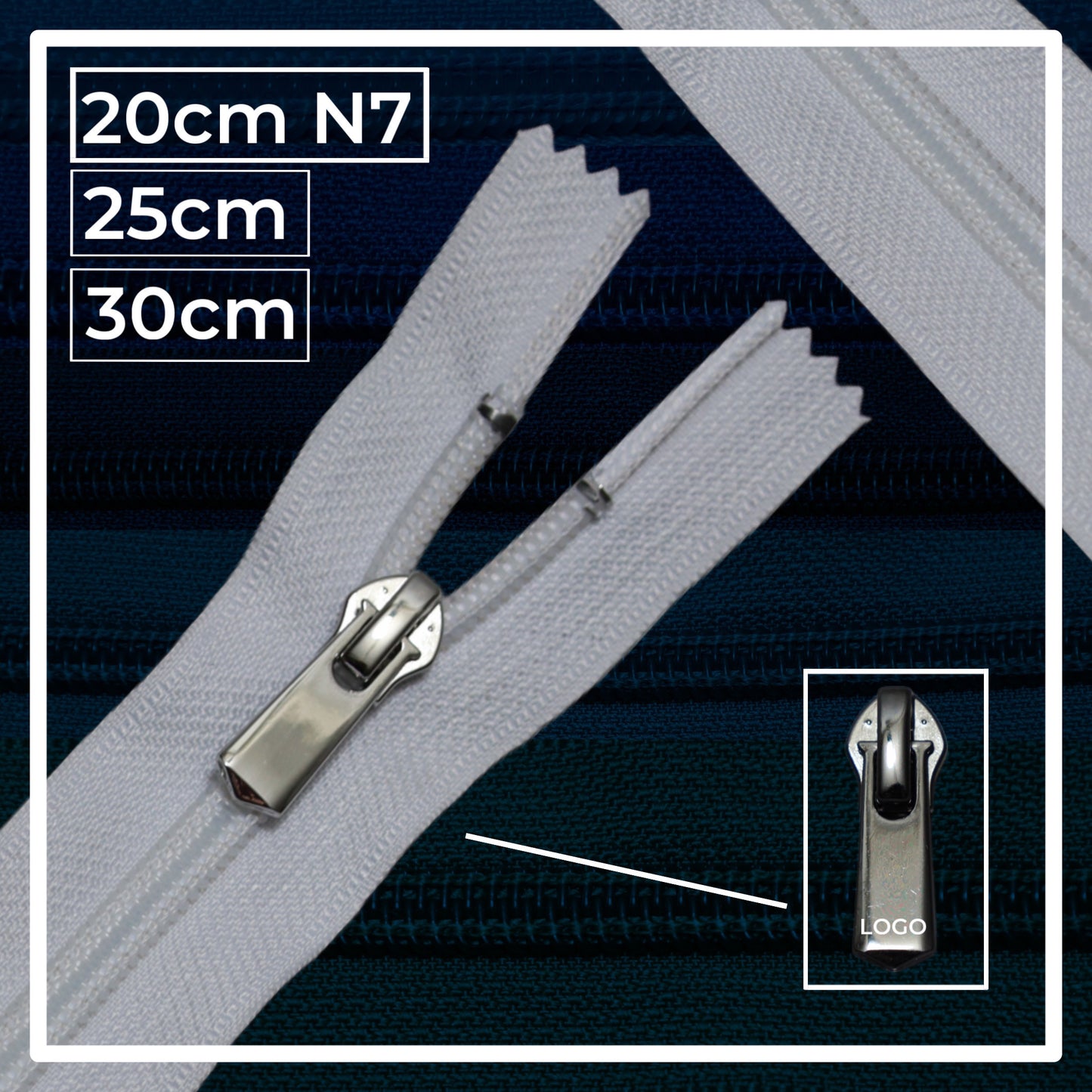 Nylon zippers N7 (N7) (closed)